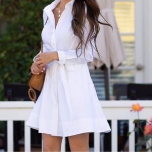 Banana Republic White Midi Dress